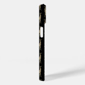 Gold Black Giraffe Patroon met Initiaal Case-Mate iPhone Case (Achterkant / Rechts)