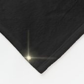 Gold Black Girly Glitter Sparkle Monogram Naam Fleece Deken (Hoek)