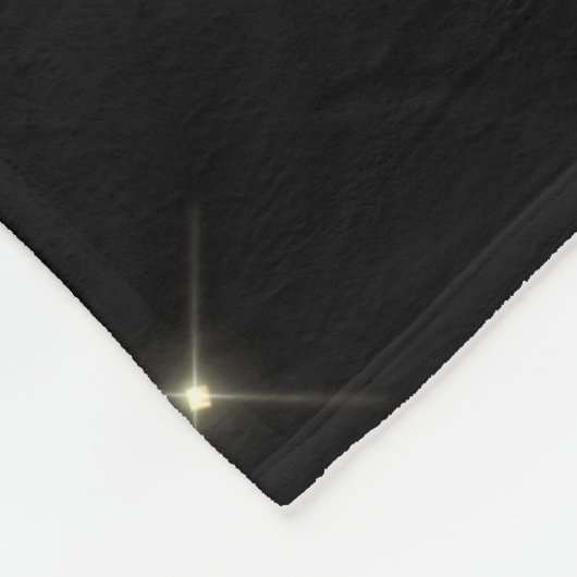 Gold Black Girly Glitter Sparkle Monogram Naam Fleece Deken (Hoek)