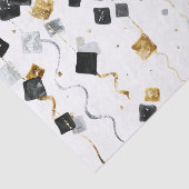 Gold Black Glam Confetti Christmas Tissuepapier (Detail)