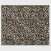 Gold Black Glam Leopard Print Cadeaupapier (Vlak)