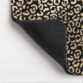Gold Black Glam Leopard Print Muismat (Hoek)