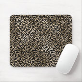 Gold Black Glam Leopard Print Muismat (Met muis)