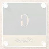 Gold Black Glazen Onderzetter (Achterkant)