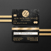Gold Black Glitter Drivers - krediet voor Logo Visitekaartje