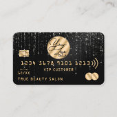 Gold Black Glitter Drivers - krediet voor Logo Visitekaartje (Voorkant)