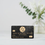 Gold Black Glitter Drivers - krediet voor Logo Visitekaartje (Staand voorkant)