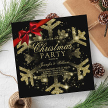 Gold Black Glitter en lint | Kerstfeestdag