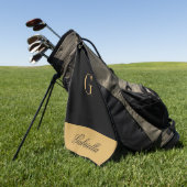 Gold Black Golfhanddoek (Groen)