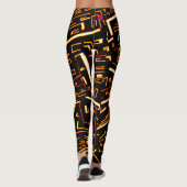 Gold Black Groovy Leggings (Achterkant)
