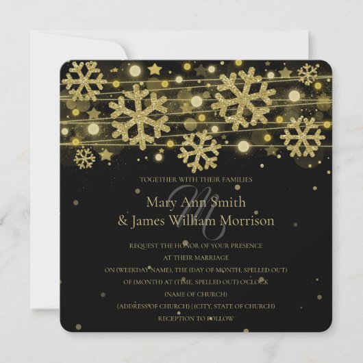 Gold & Black Holiday Weddenschap Save the Date Kaart (Voorkant)