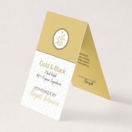 Gold & Black Homemade Bath & Body Label | LABEL Kaart