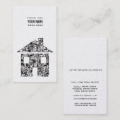 Gold & Black House Real Estate Visitekaartje (Voorkant / Achterkant)