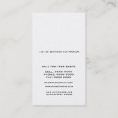 Gold & Black House Real Estate Visitekaartje (Achterkant)