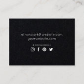 Gold & Black Kettlebell Personal Fitness Trainer Visitekaartje (Achterkant)