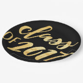 Gold + Black klasse van de Borden van de Graduatio Papieren Bordje (Gekanteld)