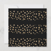 GOLD BLACK LEOPARD DIAMOND BACHELORETTE INVITATIE KAART (Achterkant)