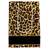 Gold Black Leopard Fabulous 40 Birthday A12 Medium Cadeauzakje (Achterkant)
