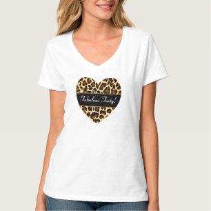 Gold Black Leopard Fabulous 40 Birthday A16 T-shirt