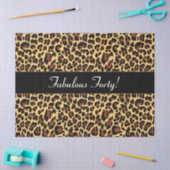 Gold Black Leopard Fabulous 40 Birthday A23 Tissuepapier (Craft)