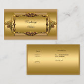 Gold Black Leopard Gold Elegant Boutique 4 Visitekaartje (Voorkant / Achterkant)