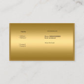 Gold Black Leopard Gold Elegant Boutique 4 Visitekaartje (Achterkant)