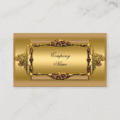 Gold Black Leopard Gold Elegant Boutique 4 Visitekaartje (Voorkant)