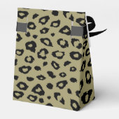 Gold Black leopard-printer Bedankdoosjes (Achterkant)