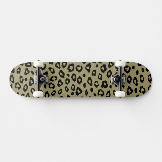 Gold Black leopard-printer Persoonlijk Skateboard (Horizontaal)