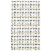 Gold Black Love Heart Tafelkleed (Voorkant)