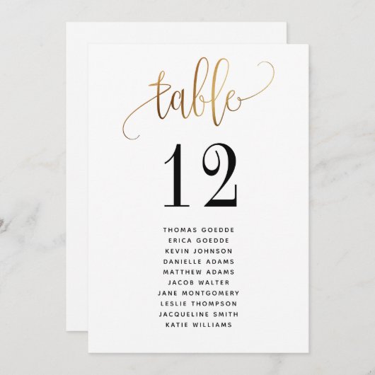 Gold Black Lovely Script Typography (Voorkant / Achterkant)