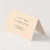 Gold Black Luxury Visitekaartje (Achterkant)