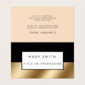 Gold Black Luxury Visitekaartje (Buitenkant ongevouwen)