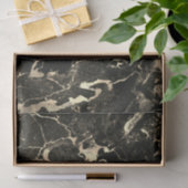 Gold & Black Marble 2, Gift Bag Stuffing Tissuepapier (Geschenk)