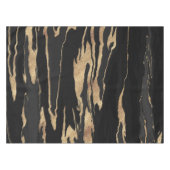 Gold Black Marble Abstract schilderen Tafelkleed (Voorkant (Horizontaal))