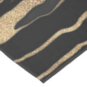 Gold Black Marble Abstract schilderen Tafelkleed (Gekanteld)