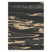 Gold Black Marble Abstract schilderen Tafelkleed (Voorkant)