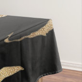 Gold Black Marble Abstract schilderen Tafelkleed (Voorbeeld)