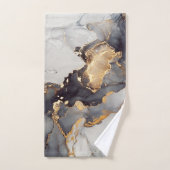 Gold Black Marble  Bad Handdoek (Handdoek)