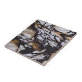 Gold Black Marble Stones Ceramic Tegel Tegeltje (Zijkant)