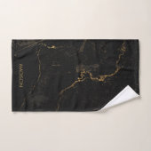 Gold Black Marmer Bad Handdoek (Handdoek)