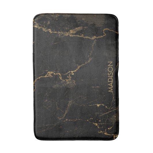 Gold Black Marmer Badmat (Voorkant Verticaal)