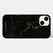 Gold Black Marmer Case-Mate iPhone Case (Achterkant (horizontaal))