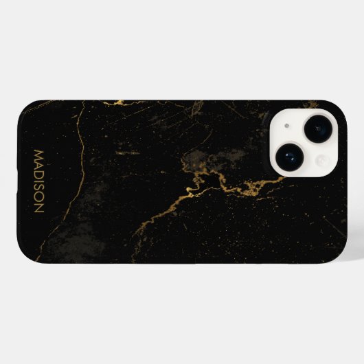 Gold Black Marmer Case-Mate iPhone Case (Achterkant (horizontaal))