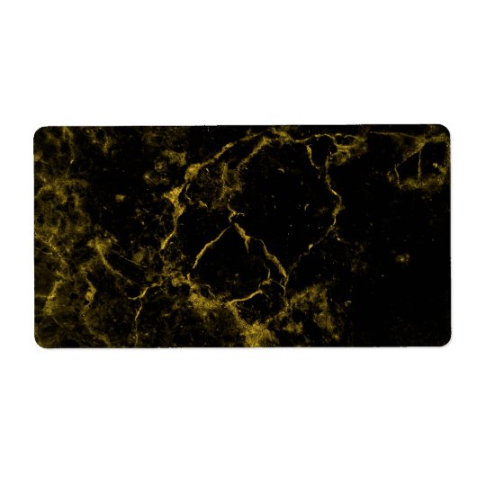 Gold Black Marmer Etiket (Voorkant)