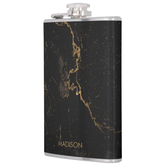 Gold Black Marmer Heupfles (Links)