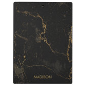 Gold Black Marmer Klembord (Achterkant)