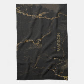 Gold Black Marmer Theedoek (Verticaal)