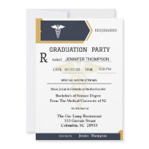 Gold Black Medical Prescription Pad Afstuderen