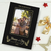 Gold Black Minimalist Chic-kerstfotoserie